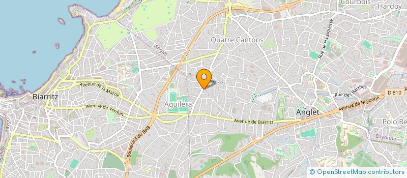 localisation de l'entreprise MEDITEL à ANGLET