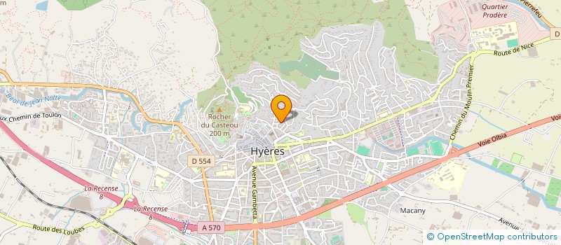 localisation de l'entreprise MEDITERIA ( MDTR ) à HYERES