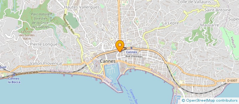 localisation de l'entreprise MEDITERRANEAN PRESTIGE à CANNES