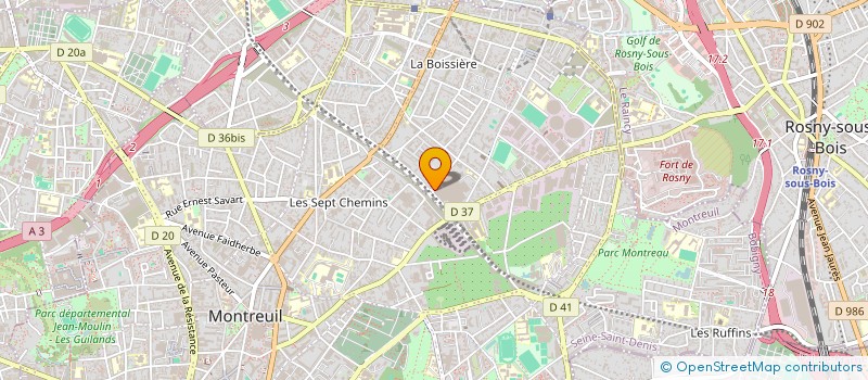 localisation de l'entreprise MEDITERRANEAN TRADING SERVICES  MONTREUIL