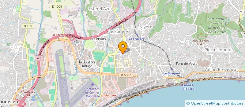 localisation de l'entreprise MEDITERRANEE 2000 à CANNES