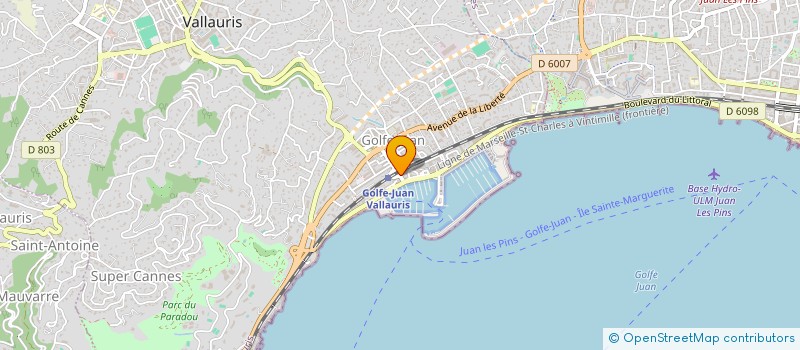 localisation de l'entreprise MEDITERRANEE à VALLAURIS