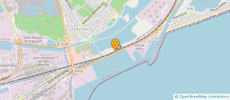 localisation de l'entreprise MEDITERRANEE à FRONTIGNAN