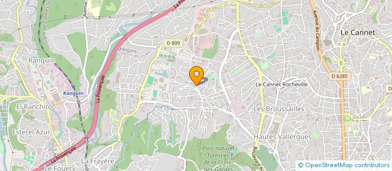 localisation de l'entreprise MEDITERRANEE à LE CANNET