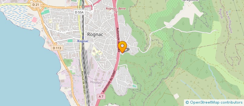 localisation de l'entreprise MEDITERRANEE  ROGNAC