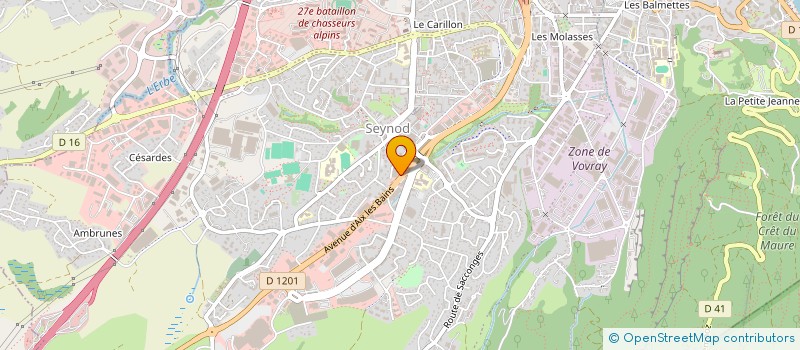 localisation de l'entreprise MEDITERRANEE AUTOMOBILES à ANNECY