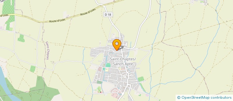 localisation de l'entreprise MEDITERRANEE CHAUFFAGE CLIMATIS SANITAIR  SAINT-CHAPTES