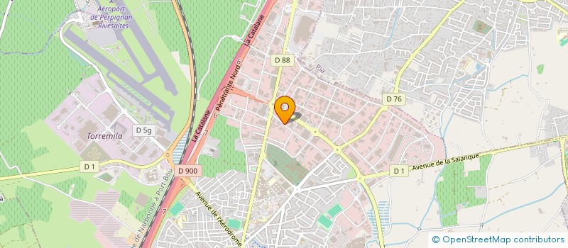 localisation de l'entreprise MEDITERRANEE CLOTURES à PERPIGNAN