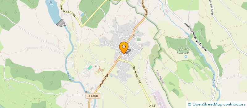 localisation de l'entreprise MEDITERRANEE CONSEIL DEVELOPPEMENT à FORCALQUIER