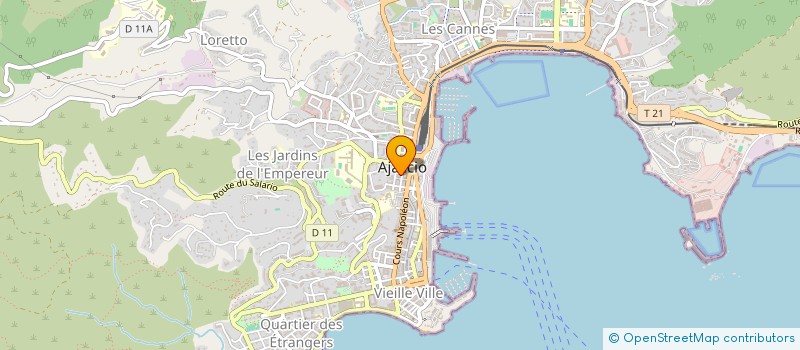 localisation de l'entreprise MEDITERRANEE CONSEILS ASSOCIES à AJACCIO