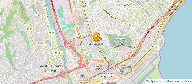 localisation de l'entreprise MEDITERRANEE CONSTRUCTION  NICE