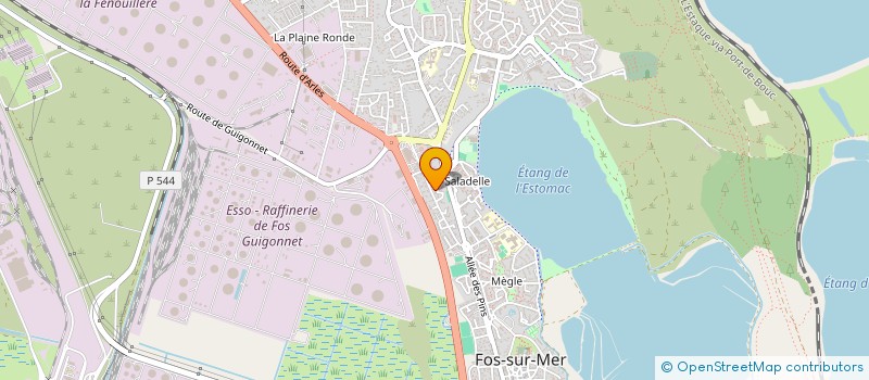 localisation de l'entreprise MEDITERRANEE DISTRIBUTION à FOS-SUR-MER
