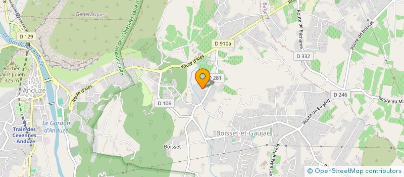 localisation de l'entreprise MEDITERRANEE ENERGIES  BOISSET-ET-GAUJAC