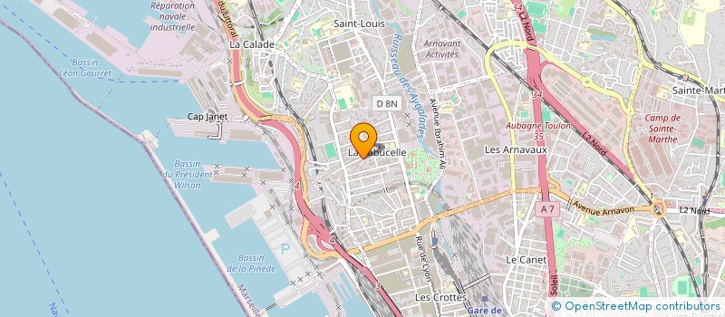 localisation de l'entreprise MEDITERRANEE ENTRETIEN RESEAUX à MARSEILLE