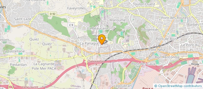 localisation de l'entreprise MEDITERRANEE ETANCHEITE à TOULON