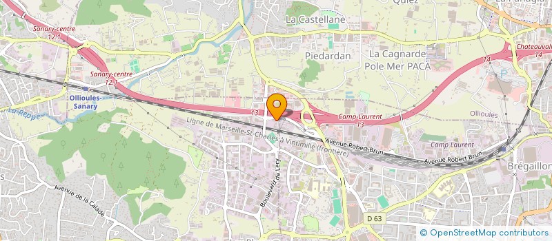 localisation de l'entreprise MEDITERRANEE ETUDES ET REALISATIONS  SIX-FOURS-LES-PLAGES