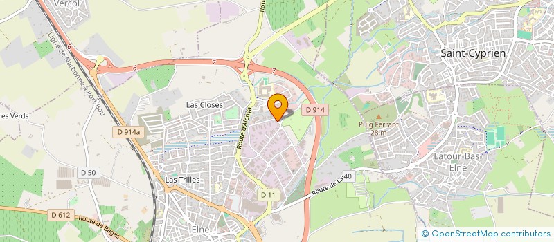 localisation de l'entreprise MEDITERRANEE EXCHANGE  ELNE