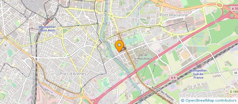 localisation de l'entreprise MEDITERRANEE FINANCEMENTS à CASTELNAU-LE-LEZ