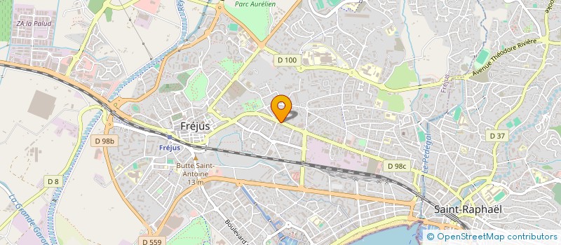 localisation de l'entreprise MEDITERRANEE GROS OEUVRE à FREJUS