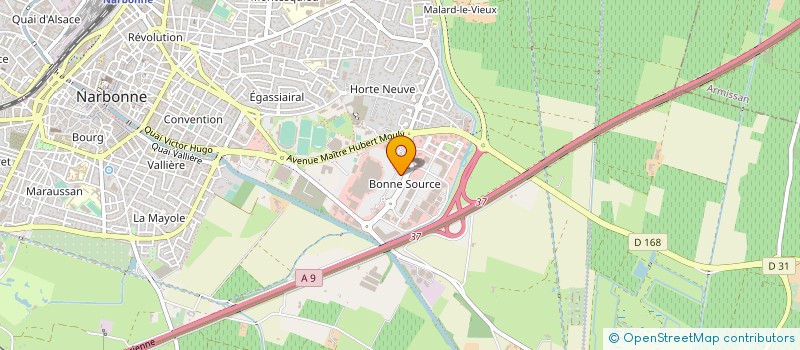 localisation de l'entreprise MEDITERRANEE IMMOBILIER  NARBONNE