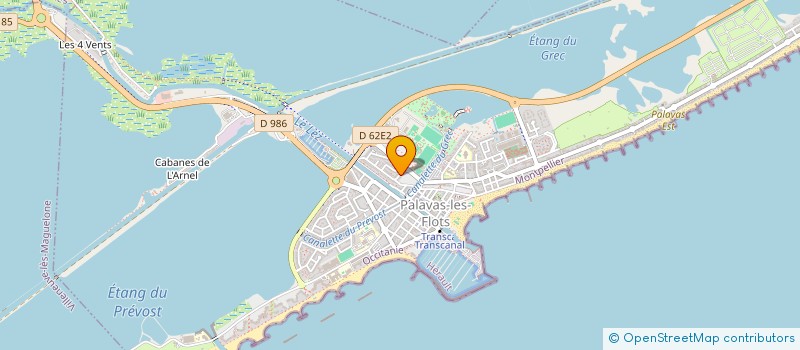 localisation de l'entreprise MEDITERRANEE MONTPELLIER à PALAVAS-LES-FLOTS