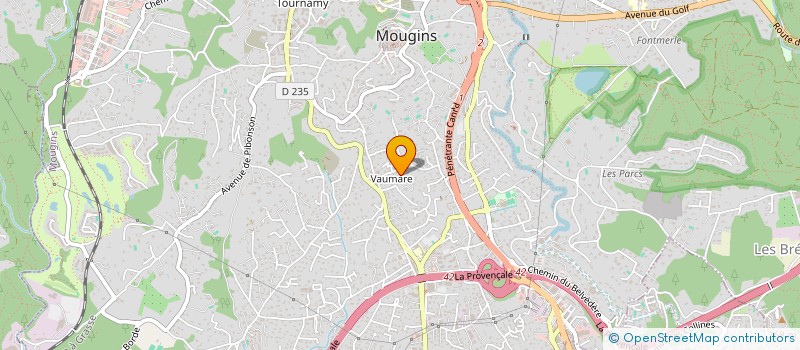 localisation de l'entreprise MEDITERRANEE NOTRE MER (MNM)  MOUGINS