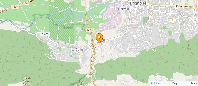 localisation de l'entreprise MEDITERRANEE PROMOTION  BRIGNOLES