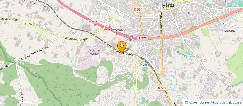 localisation de l'entreprise MEDITERRANEE PROPRETE à HYERES