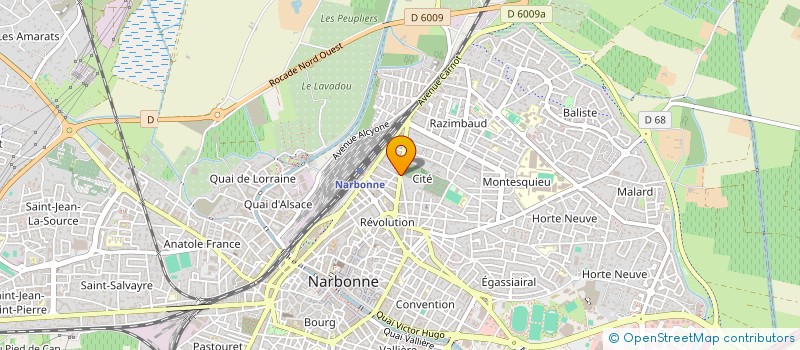 localisation de l'entreprise MEDITERRANEE REALISATIONS & BOIS DU SUD  NARBONNE