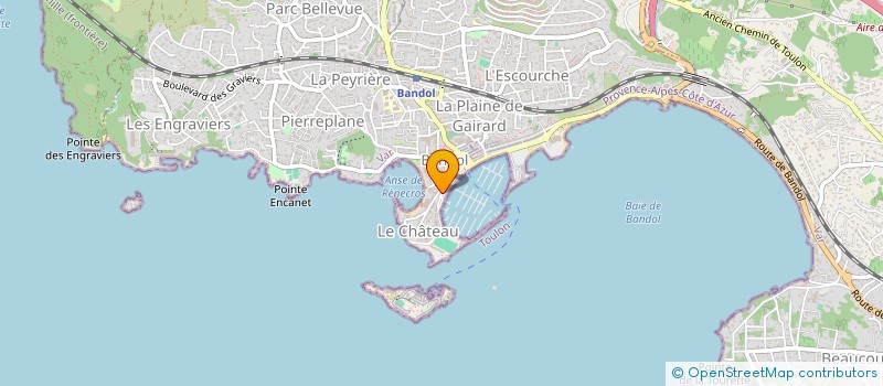 localisation de l'entreprise MEDITERRANEE SERVICES  BANDOL