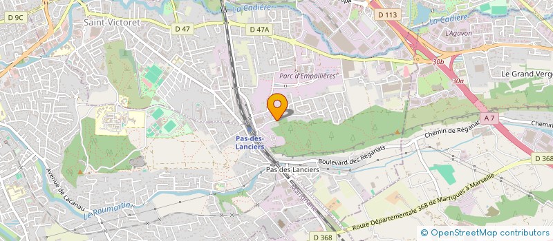 localisation de l'entreprise MEDITERRANEE SERVICES  SAINT-VICTORET