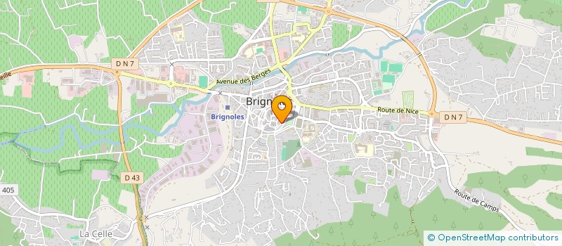 localisation de l'entreprise MEDITERRANEE TERRASSEMENT à BRIGNOLES