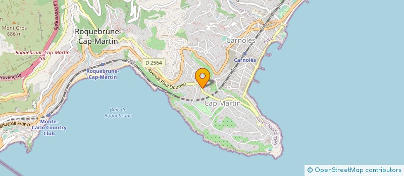 localisation de l'entreprise MEDITERRANEE TRADE PARTNER à ROQUEBRUNE-CAP-MARTIN