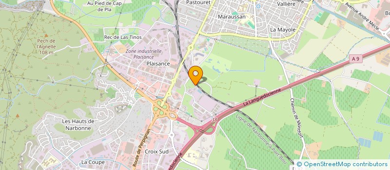 localisation de l'entreprise MEDITERRANEENE IMMOBILIERE à NARBONNE