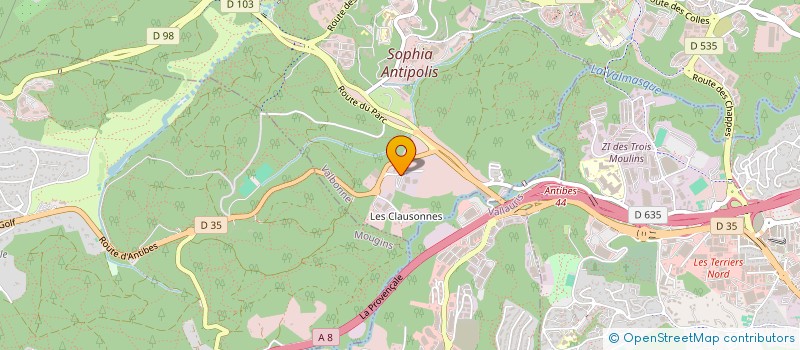 localisation de l'entreprise MEDITERRANEENNE CARRRELAGE ET CONCEPT à VALBONNE