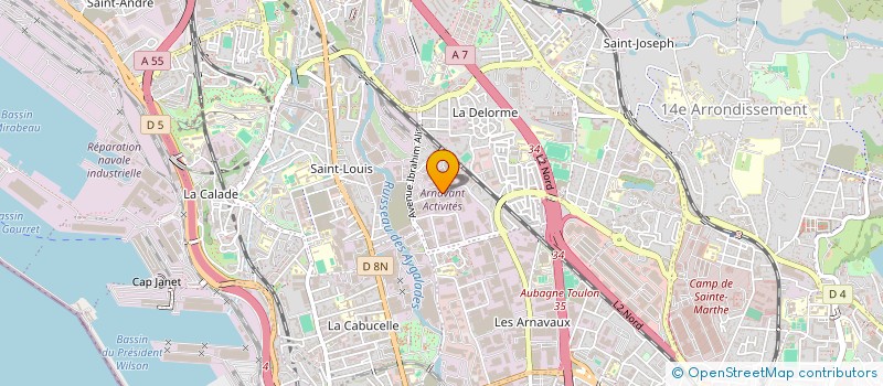 localisation de l'entreprise MEDITERRANEENNE D ETUDES SUR LES MISSIONS PUBLIQUES DE LA PROTECTION CIVILE à MARSEILLE