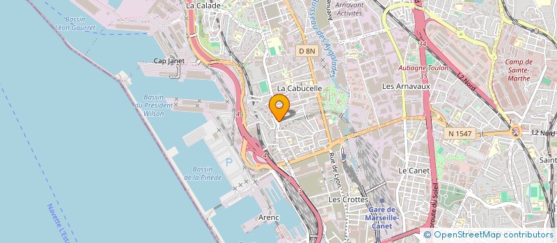 localisation de l'entreprise MEDITERRANEENNE D'ISOLATION à MARSEILLE