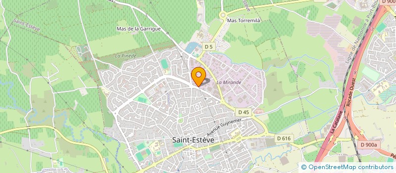 localisation de l'entreprise MEDITERRANEENNE DE RESTAURATION à SAINT-ESTEVE