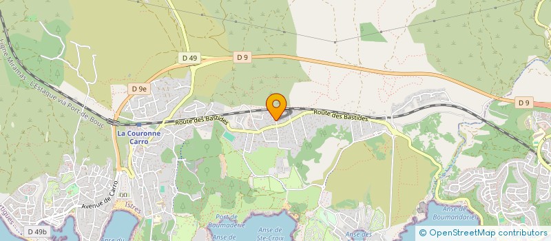 localisation de l'entreprise MEDITERRANEENNE INTERN CONTENEUR CITERNE à MARTIGUES