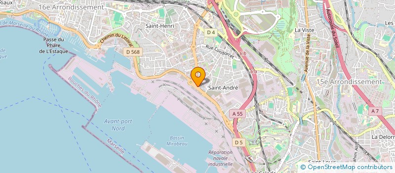 localisation de l'entreprise MEDITERRANEENNE VEHICULES INDUTRIELS à MARSEILLE
