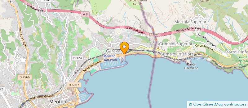 localisation de l'entreprise MEDITERRANEO à MENTON