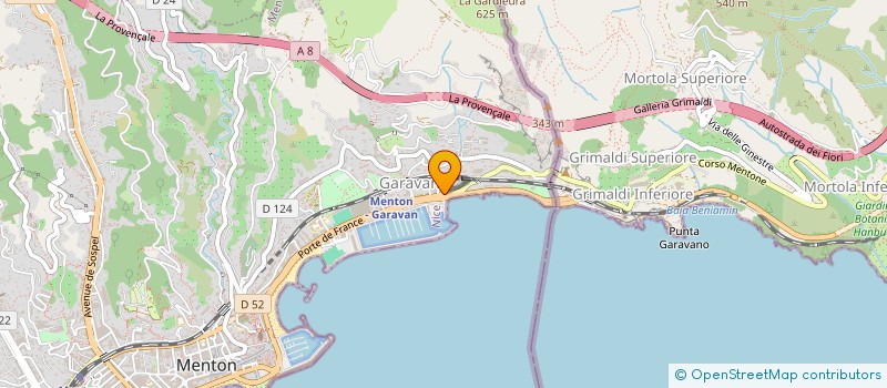 localisation de l'entreprise MEDITERRANEO à MENTON
