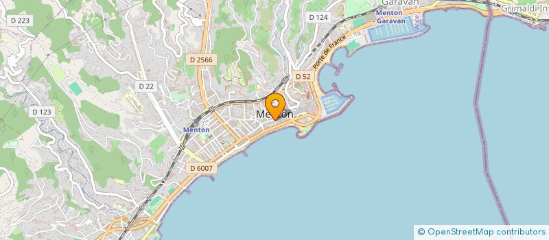 localisation de l'entreprise MEDITERRANEO  MENTON