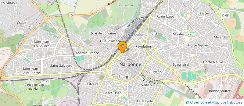 localisation de l'entreprise MEDITERRANEO SPORT & BUSINESS CENTURIONS (M.S.B.C)  NARBONNE