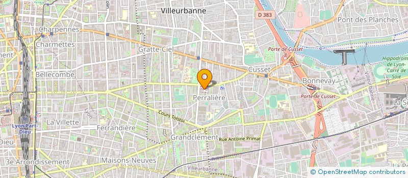 localisation de l'entreprise MEDITERRANNEE  VILLEURBANNE