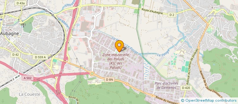 localisation de l'entreprise MEDITEX  AUBAGNE