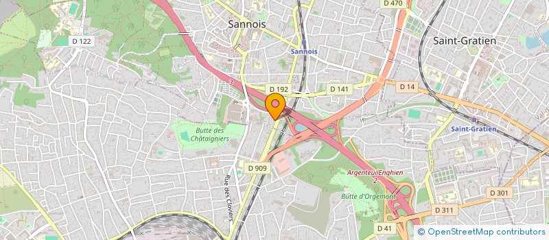 localisation de l'entreprise MEDITRINE SAS  SANNOIS