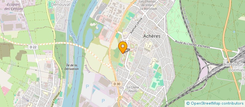 localisation de l'entreprise MEDIUMNITE MAGNETISME RADIESTHESIE LITHOPUNCTURE MASSAGE ENERGETIQUE CHINOIS ACUPUNCTURE  ACHERES