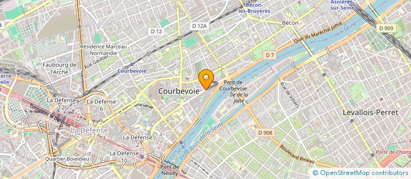 localisation de l'entreprise MEDIVERDUN à COURBEVOIE