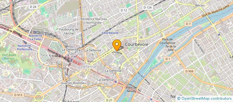 localisation de l'entreprise MEDIVYN à COURBEVOIE